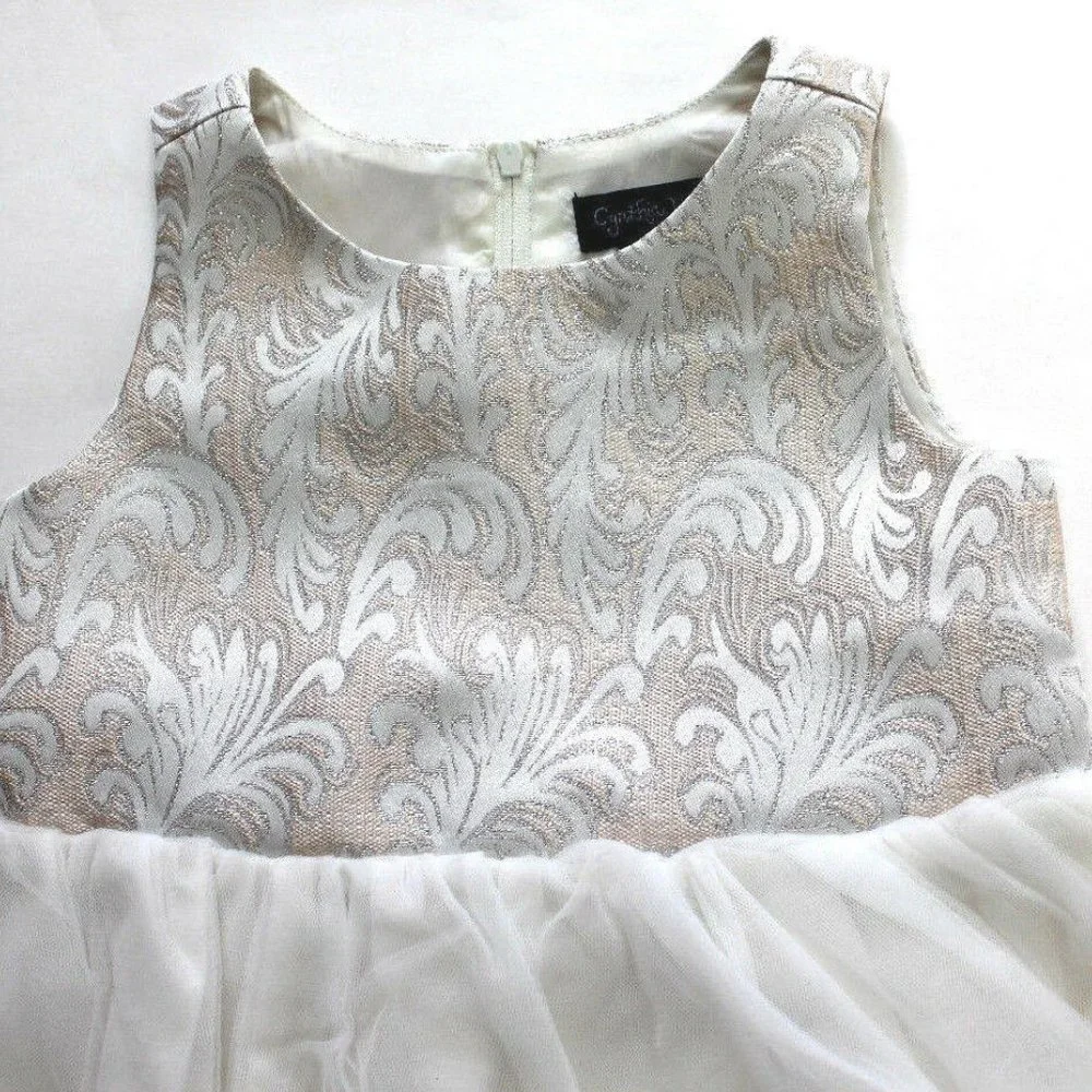 Cynthia Rowley 2Pc Tulle Dress Ruffle Collar Coat Size 24M